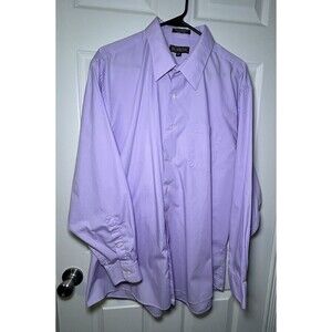 Bill Robinson Men’s Long Sleeve Lavender Button Up Dress Shirt Size XL NWOT
